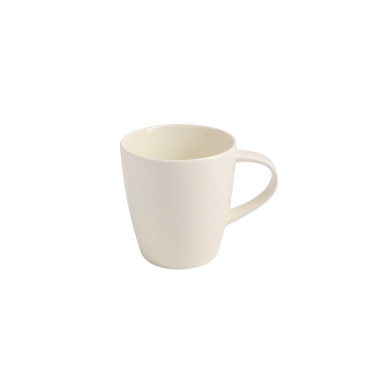 Fairmont and Main Ltd White Linen Ceramic Mug Wayfair.co.uk